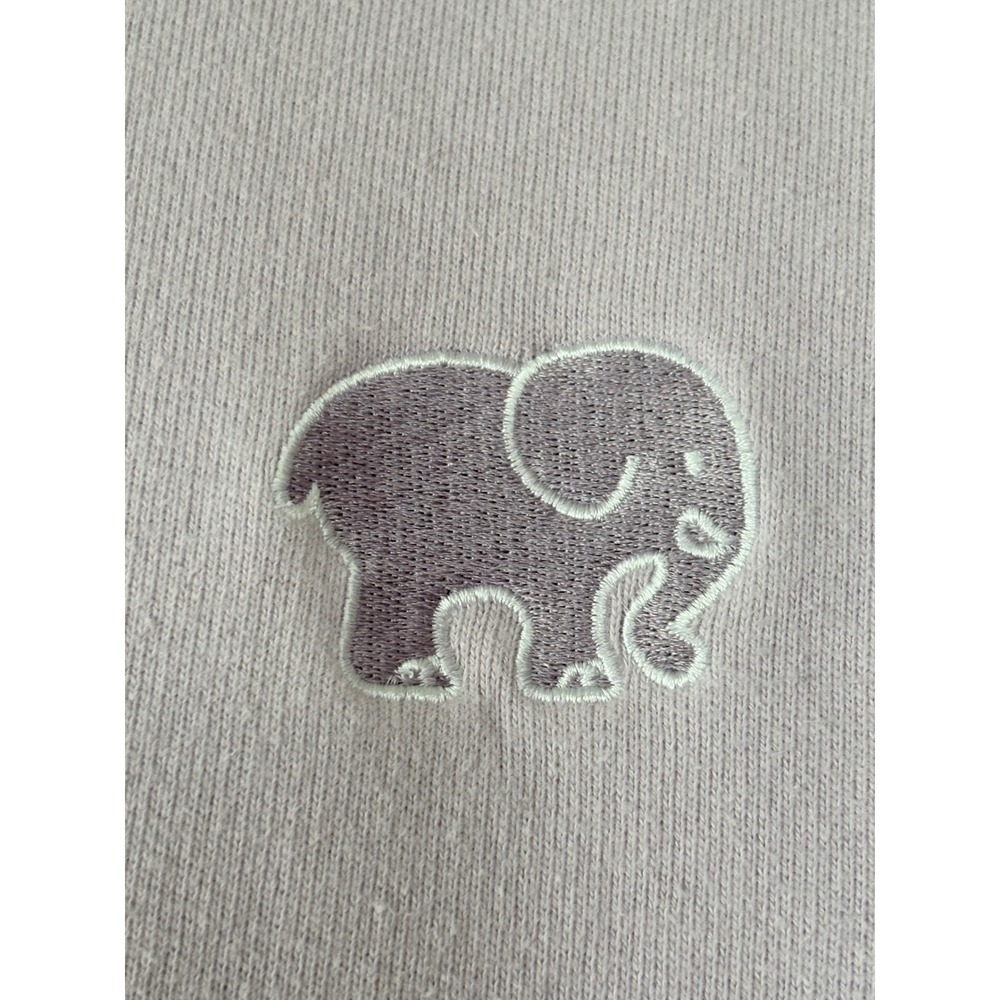 Ivory Ella Women Organic Cotton Comfy Hoodie Lavender Embroidery Elephant Logo S - Picture 5 of 9